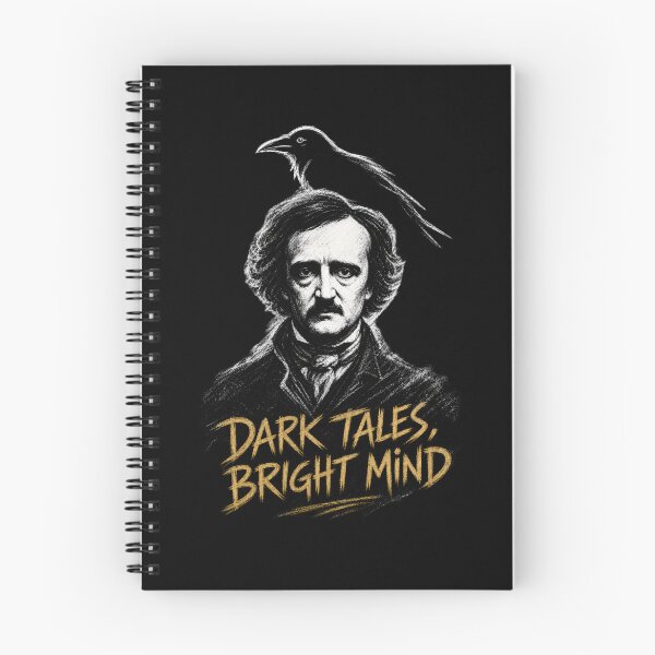 Item preview, Dark Tales Bright Mind Edgar Allan Poe Sketch Art designed and sold by Fenay Designs.