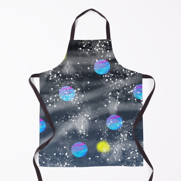Item preview, Colourful blue and yellow circles on black designed and sold by Dniprianka.