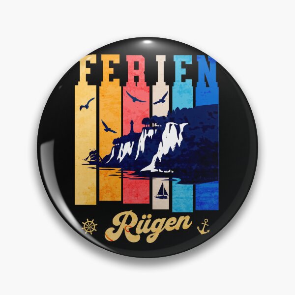 Item preview, HOLIDAYS Rügen Island Baltic Sea Retro Vintage Design designed and sold by HoshisWorld2018.