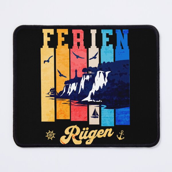 Item preview, HOLIDAYS Rügen Island Baltic Sea Retro Vintage Design designed and sold by HoshisWorld2018.