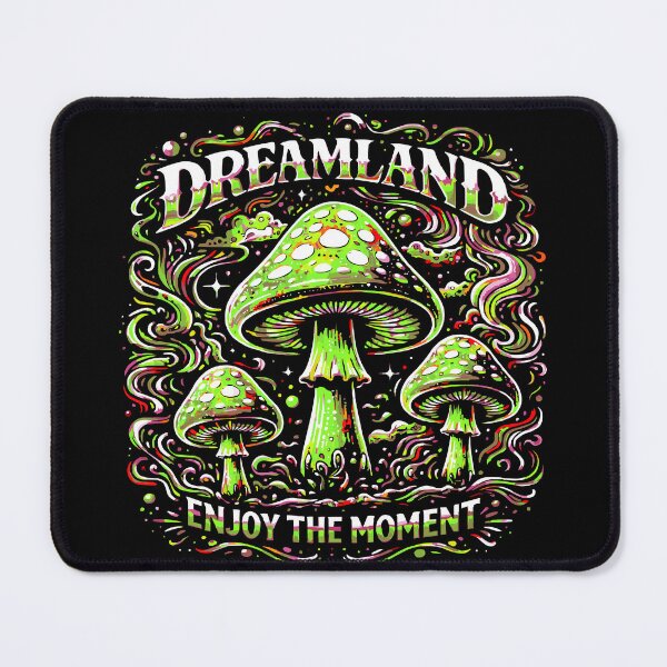 Item preview, Trippy Mushroom T-Shirt – Dreamland Surreal Psychedelic Art designed and sold by VikArtStudio.