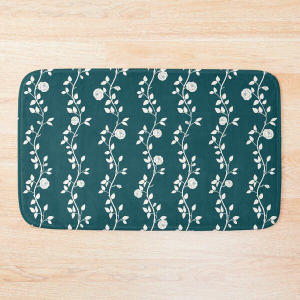 Item preview, English Garden Roses Peacock Blue Pattern designed and sold by Little Wimbly.