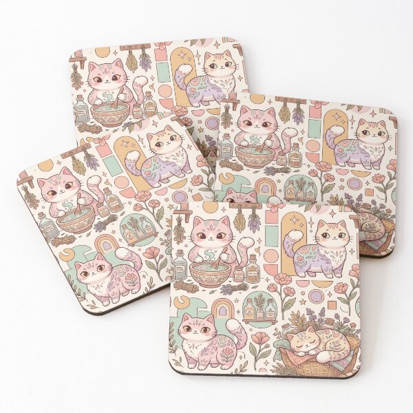 Item preview, Whimsical Cat and Herbal Potion Aesthetic designed and sold by Iampoji.