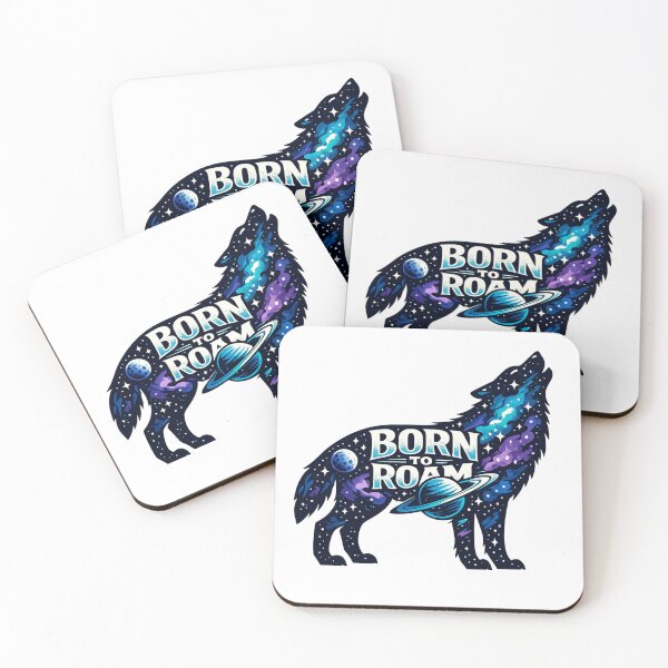 Item preview, Born to Roam – Cosmic Wolf Galaxy Adventure designed and sold by Dreamy fantasy design.