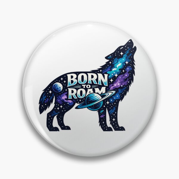 Item preview, Born to Roam – Cosmic Wolf Galaxy Adventure designed and sold by Dreamy fantasy design.