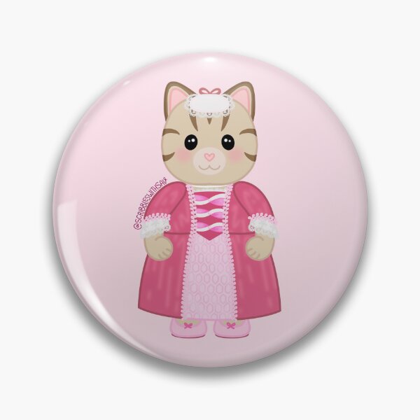 Item preview, Historically Accurate Critter Elizabeth | 1774 style colonial costume taupe tabby cat doodle  designed and sold by scribbleswithsav.