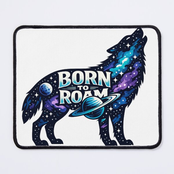 Item preview, Born to Roam – Cosmic Wolf Galaxy Adventure designed and sold by Dreamy fantasy design.