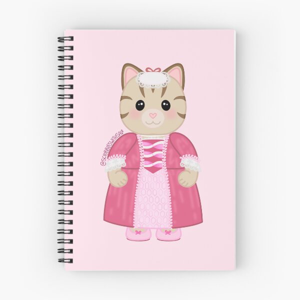Item preview, Historically Accurate Critter Elizabeth | 1774 style colonial costume taupe tabby cat doodle  designed and sold by scribbleswithsav.