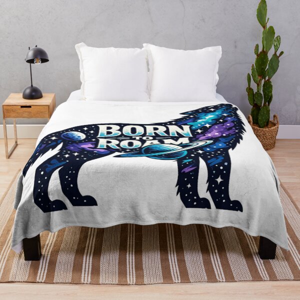 Item preview, Born to Roam – Cosmic Wolf Galaxy Adventure designed and sold by Dreamy fantasy design.