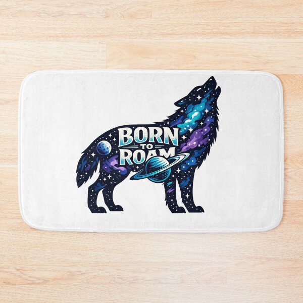 Item preview, Born to Roam – Cosmic Wolf Galaxy Adventure designed and sold by Dreamy fantasy design.