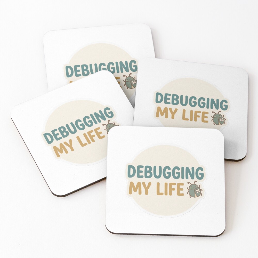 Item preview, Coasters (Set of 4) designed and sold by CtrlZHumor.
