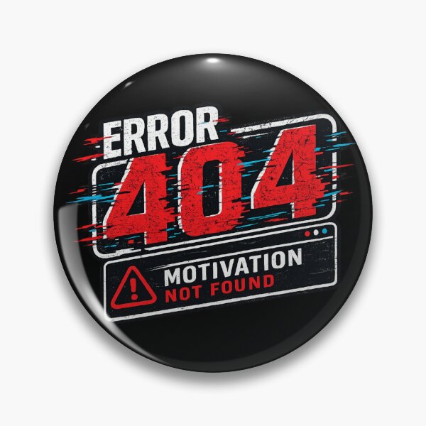Artikelvorschau, Fehler 404: Motivation nicht gefunden | Lustiger Internet- und Burnout-Humor entworfen und verkauft von YoSum.