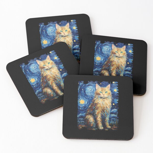 Item preview, Funny Laperm Cat Starry Night Illustration Mom Dad Kids designed and sold by rafaeltto.