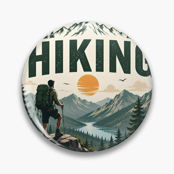 Item preview, Vintage Hiking Adventure Mountain Explorer designed and sold by ali prints.