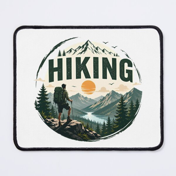 Item preview, Vintage Hiking Adventure Mountain Explorer designed and sold by ali prints.