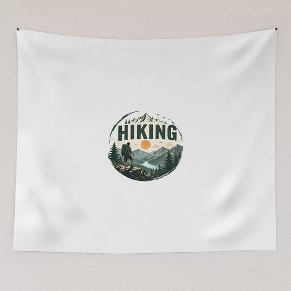 Item preview, Vintage Hiking Adventure Mountain Explorer designed and sold by ali prints.