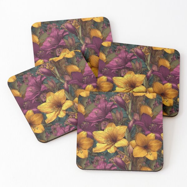 Item preview, Exotic Amaryllis Print  - Birth Flower Pattern   - Birthday Gifts For Mom designed and sold by RoyalStarsPatts.