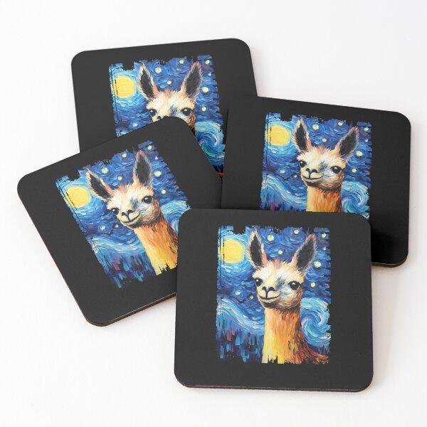 Item preview, Funny Llama Starry Night Illustration Mom Dad Kids designed and sold by rafaeltto.
