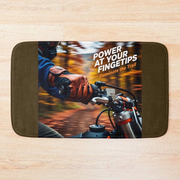 Item preview, Tactical Motocross Handlebar Grip Poster | Orange Dirt Bike Throttle Action & Cycle Repair Shop Wall Art designed and sold by Creative-RE.