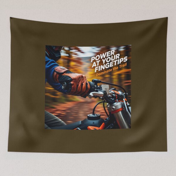 Item preview, Tactical Motocross Handlebar Grip Poster | Orange Dirt Bike Throttle Action & Cycle Repair Shop Wall Art designed and sold by Creative-RE.