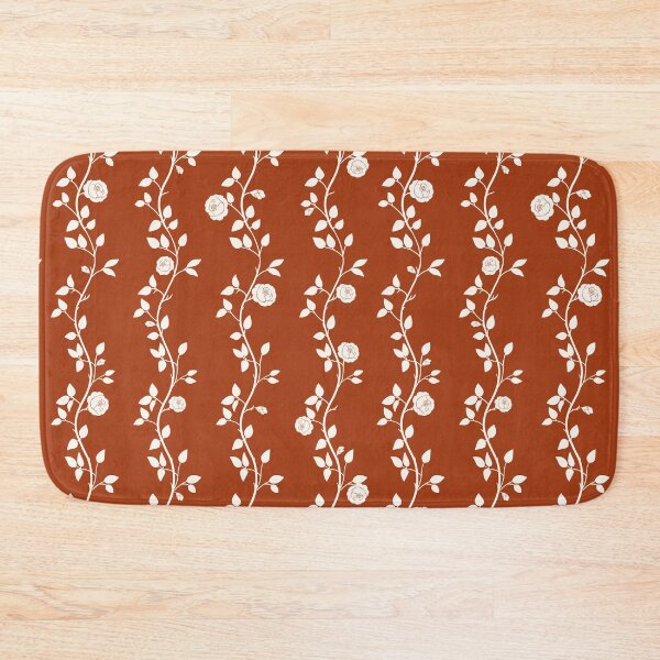 Item preview, English Garden Roses Rust Cottagecore Pattern designed and sold by Little Wimbly.
