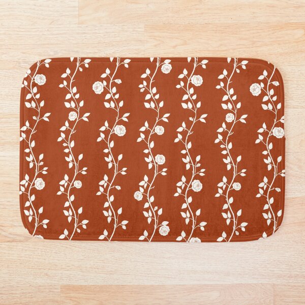 Item preview, English Garden Roses Rust Cottagecore Pattern designed and sold by Little Wimbly.