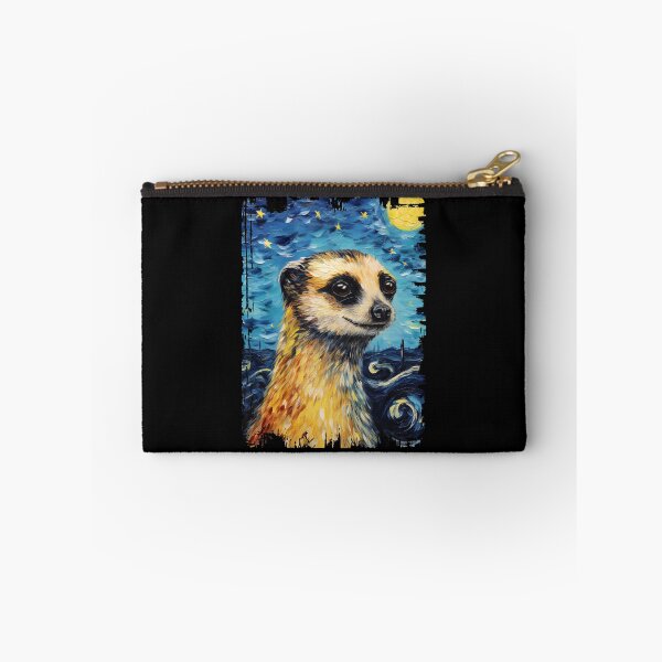 Item preview, Funny Meerkat Starry Night Illustration Mom Dad Kids designed and sold by rafaeltto.