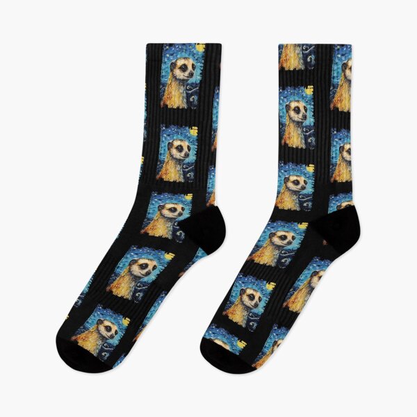 Item preview, Funny Meerkat Starry Night Illustration Mom Dad Kids designed and sold by rafaeltto.