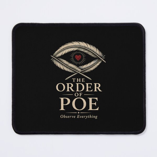 Item preview, The Order of Poe Observe Everything Quill Eye Graphic designed and sold by Fenay Designs.