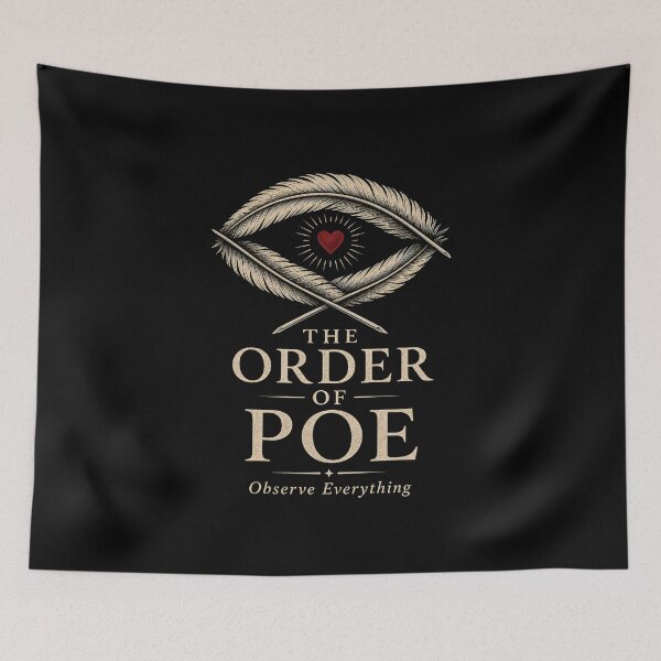 Item preview, The Order of Poe Observe Everything Quill Eye Graphic designed and sold by Fenay Designs.