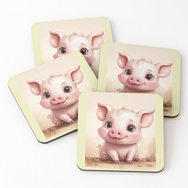Item preview, Cute cartoon piggy.  designed and sold by NewtBoo.
