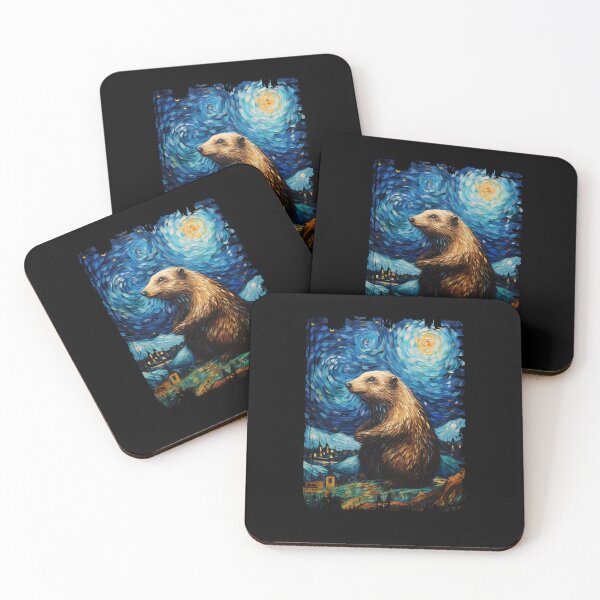 Item preview, Funny Mole Starry Night Illustration Mom Dad Kids designed and sold by rafaeltto.