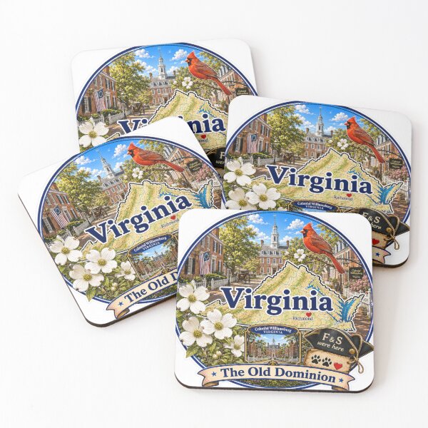 Item preview, Virginia - Collect America with Freckle and Spencer designed and sold by CollectrsCornr.