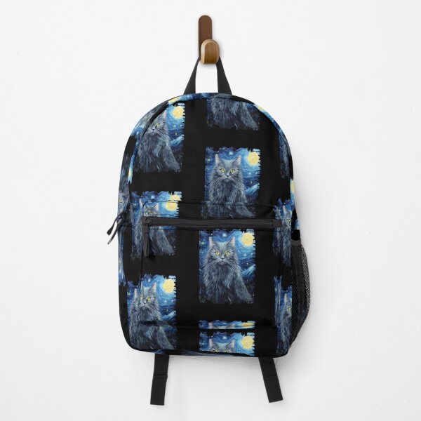 Item preview, Funny Nebelung Cat Starry Night Illustration Mom Dad Kids designed and sold by rafaeltto.