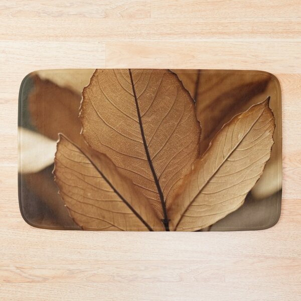 Item preview, Dry Autumn Leaves Macro Texture on Vintage Wood Fall Aesthetic designed and sold by LYAN-STORE.