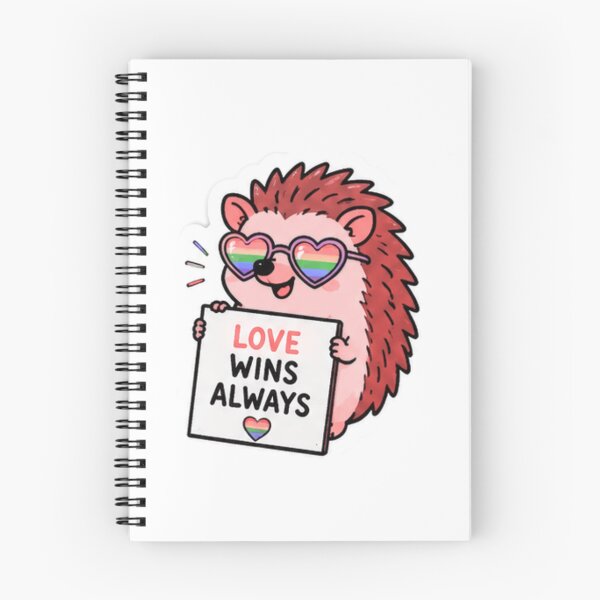Item preview, Love Is Love Cute Hedgehog Pride designed and sold by Pixanova.
