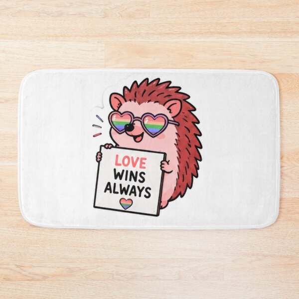 Item preview, Love Is Love Cute Hedgehog Pride designed and sold by Pixanova.