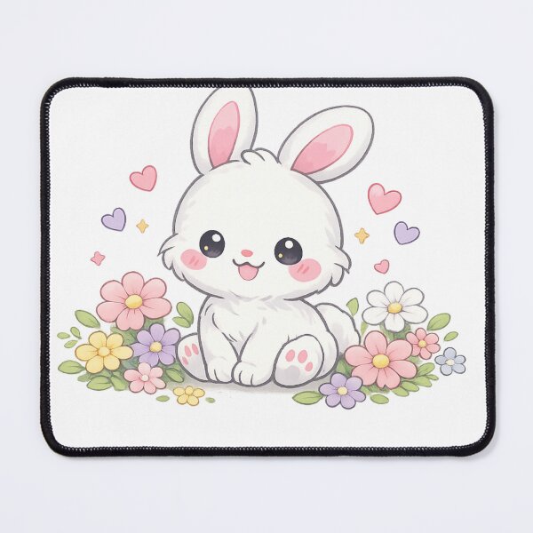 Item preview, happy rabbit baby with hearts in garden designed and sold by Uni-Fashion.