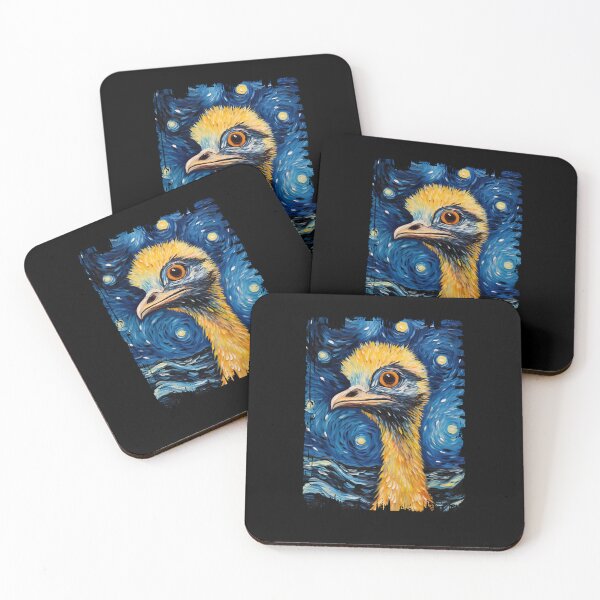 Item preview, Funny Ostrich Starry Night Illustration Mom Dad Kids designed and sold by rafaeltto.