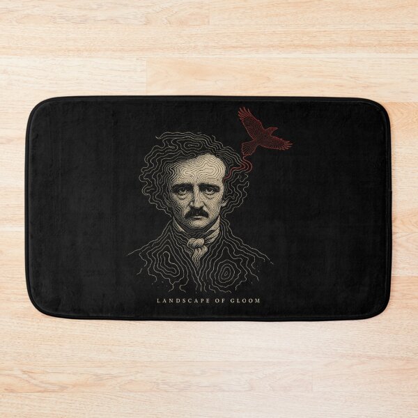 Item preview, Landscape of Gloom Edgar Allan Poe Topographic Line Art designed and sold by Fenay Designs.