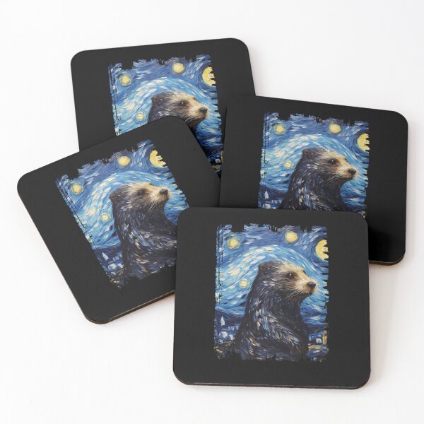 Item preview, Funny Otter Starry Night Illustration Mom Dad Kids designed and sold by rafaeltto.