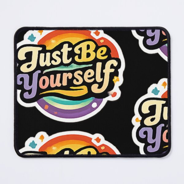Item preview, Colorful Just Be Yourself Typography Sticker designed and sold by _Stickora_.