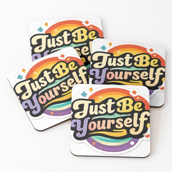 Item preview, Colorful Just Be Yourself Typography Sticker designed and sold by _Stickora_.