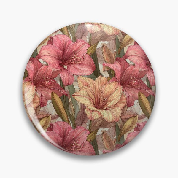 Item preview, Exotic Amaryllis Print  - Birthday Flower Pattern   - Christmas Gifts For Her designed and sold by RoyalStarsPatts.