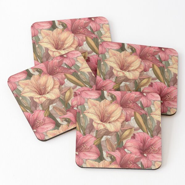 Item preview, Exotic Amaryllis Print  - Birthday Flower Pattern   - Christmas Gifts For Her designed and sold by RoyalStarsPatts.