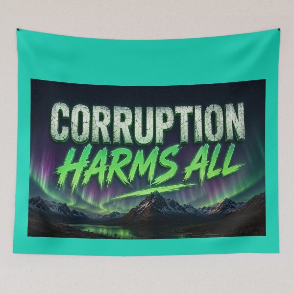 Item preview, Corruption Harms All – Celestial Mountain Scene  designed and sold by annenambiro.