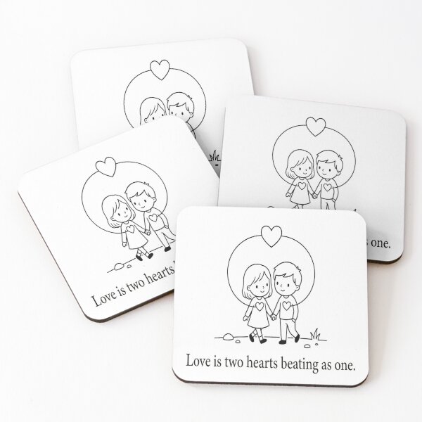 Item preview, Love Is Two Hearts Beating As One designed and sold by mtltpz.