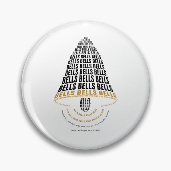 Item preview, The Bells Edgar Allan Poe Typographic Bell Poem Art designed and sold by Fenay Designs.