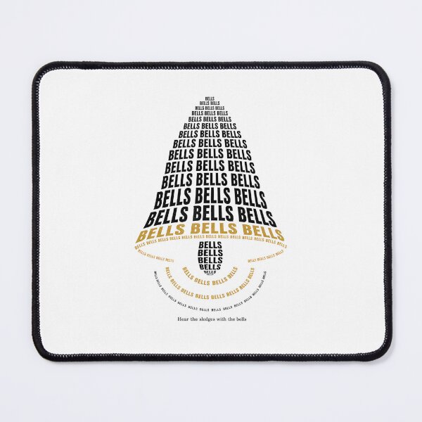 Item preview, The Bells Edgar Allan Poe Typographic Bell Poem Art designed and sold by Fenay Designs.