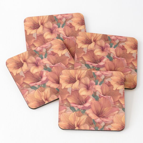Item preview, Vibrant Amaryllis Flower  - Retro Flower Floral   - Christmas Gifts For Him designed and sold by RoyalStarsPatts.
